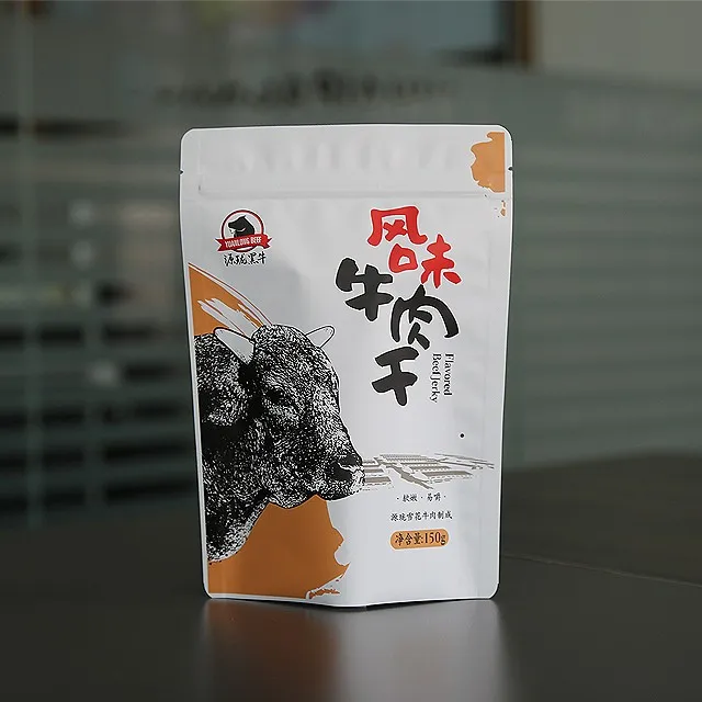 High Quality Stand Up Pouch For Condiments Custom Transparent Kraft